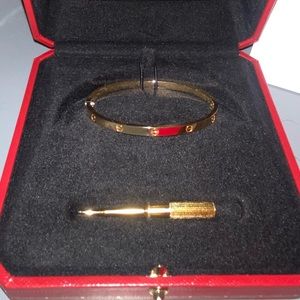 Cartier love bracelet small model yellow gold size 16
